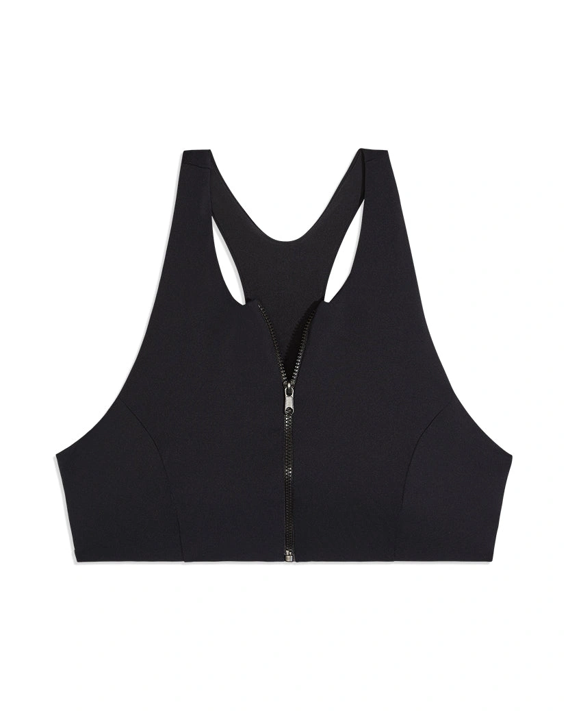 Zip Up & Rip It Racerback Bikini Top: Sun's Out, Fun's In!
